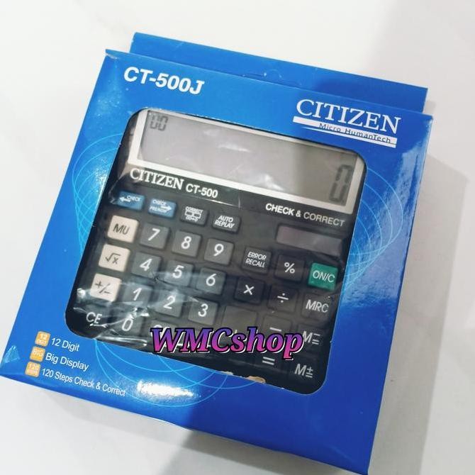 

restock CITIZEN Calculator 12digit CT-500J Kalkulator Dagang Kantor Ct-500j