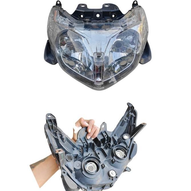reflektor lampu depan xeon karbu