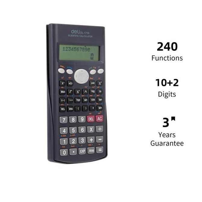 

restock KALKULATOR SCIENTIFIC DELI 1710 KALKULATOR SEKOLAH