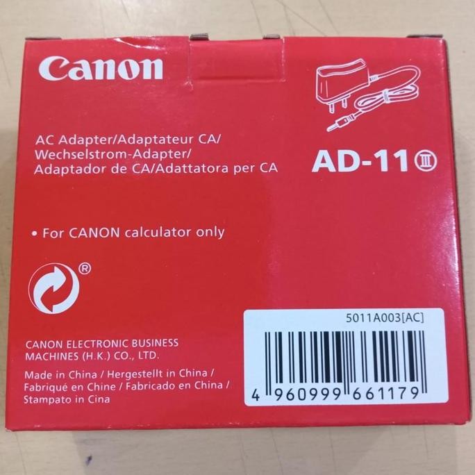

restock ADAPTOR KALKULATOR PRINTING CANON P1 DAN P23-DTSC II TYPE AD-11