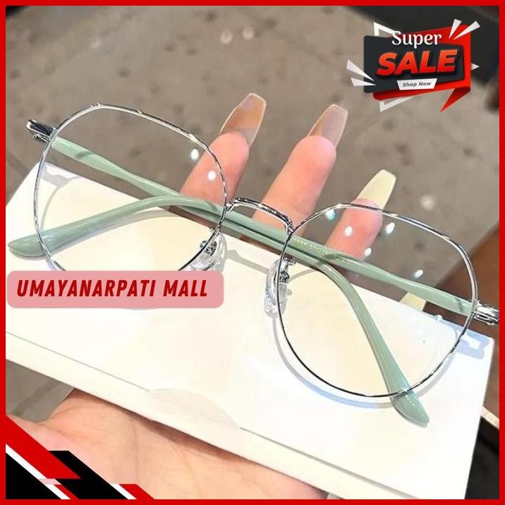 FG KACAMATA HITAM ANTI BLUE LIGHT ANTI RADIASI BLUE RAY GAYA KOREA OVL TERBAIK