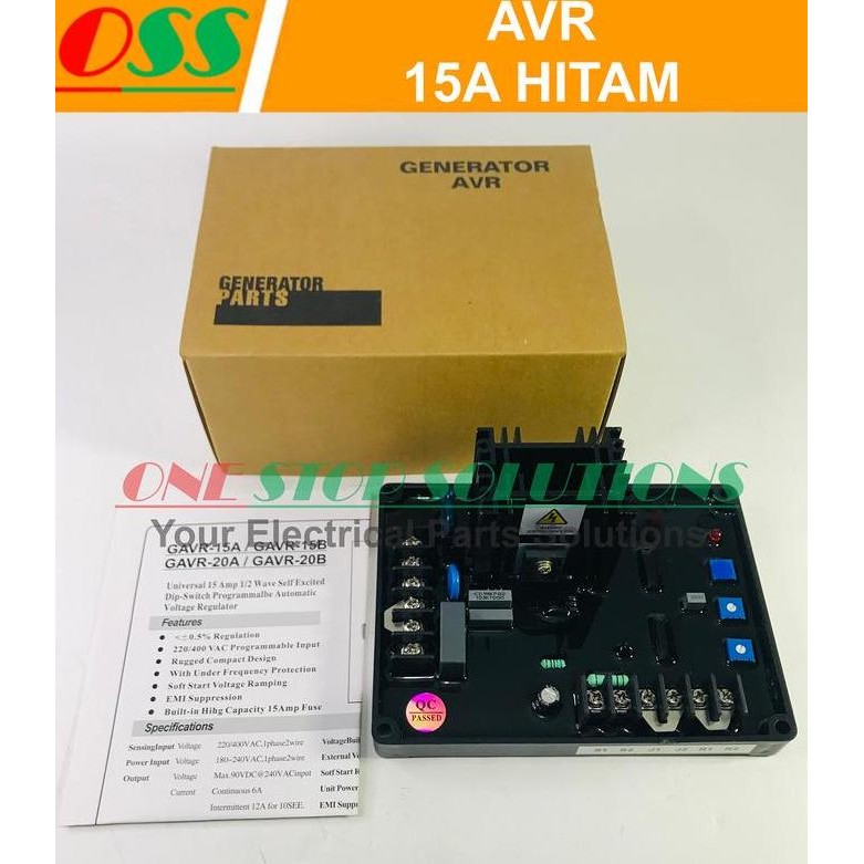 

Terlaris Avr Universal Avr Generator Avr Genset Gavr15A / Gavr-15A Black Hitam