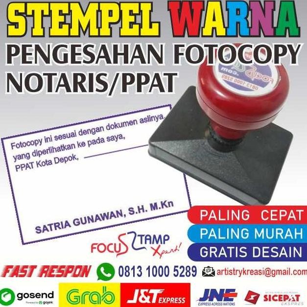 

restock Stempel Warna Flash PENGESAHAN PHOTOCOPY NOTARIS PPAT