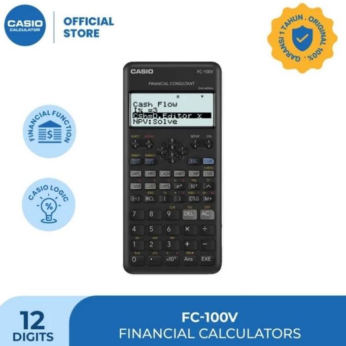 

restock Kalkulator Financial CASIO FC 100 V / Calculator Financial CASIO FC-100 V
