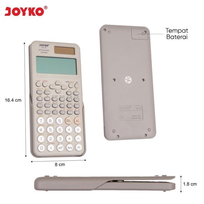 

restock JOYKO CC-61 ~ Kalkulator Sekolah / Scientific Calculator Kuliah CC61