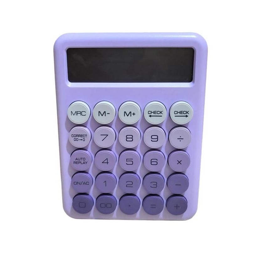 

restock FREE BATERAI Kalkulator 12-digit CT - 242 Calculator Kawaii Bulat Korea pastel keyboard Elektronik Desktop matematika pembelajaran finansial akuntan sekolah kantor murah unik lucu