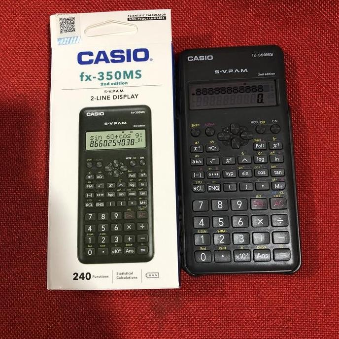 

restock Kalkulator Casio FX 350MS 2nd Edition 2Line display