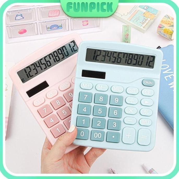 

restock Kalkulator Color Function Scientific Kalkulator 12-Bit 3warna High Quality-COD