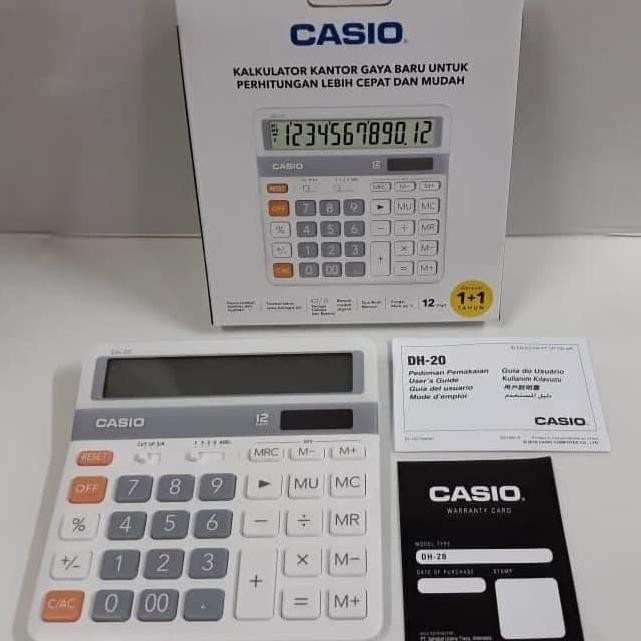 

restock Casio DH-20 NEW - Desktop Kalkulator/Kalkulator Meja DH20