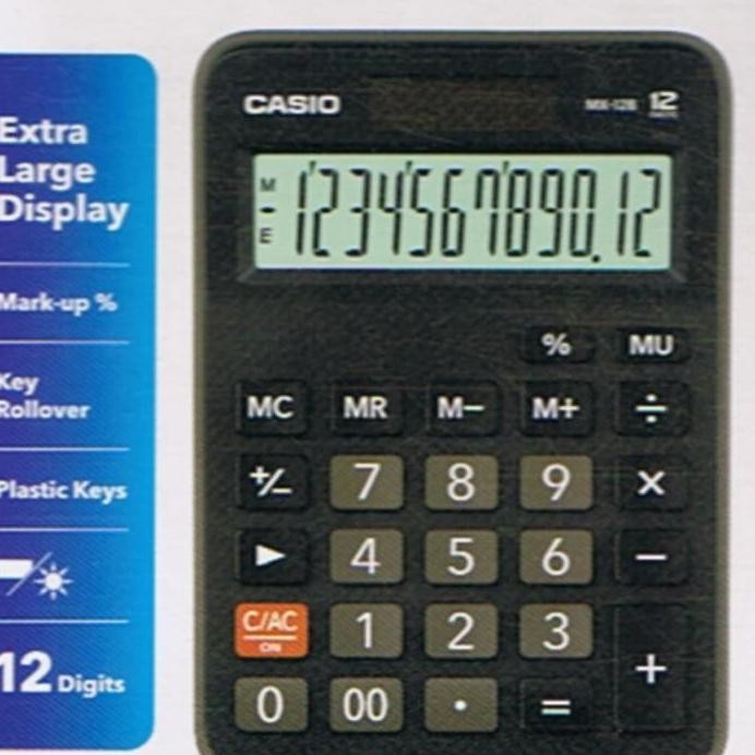 

restock Calculator Casio 12 Digit Type: MX-12B