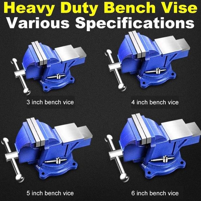 Terlaris Catok Besi 5 Inci /Ragum Besi 4 Inci Catok Ragum Mini / Catok Paron Ragum Bench Vice 125Mm 