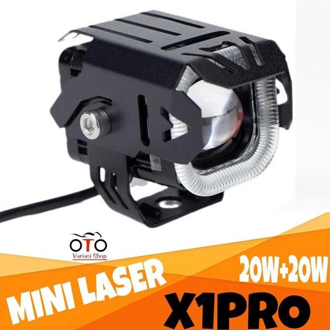 Lampu Tembak Laser LED OTTO X1 PRO / LAMPU TEMBAK MINI SHROUD DEVIL / LAMPU TEMBAK SOROT AC DC