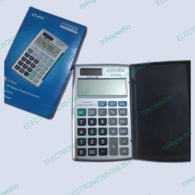 

restock Calculator/Kalkulator Poket/Saku Citizen 412/Check ulang/12 digit