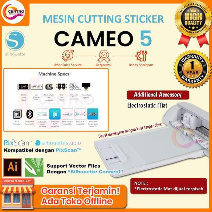 

ready !!! Mesin Cutting Sticker Auto Contour Cut Silhouette CAMEO 5 (Ukuran A3)