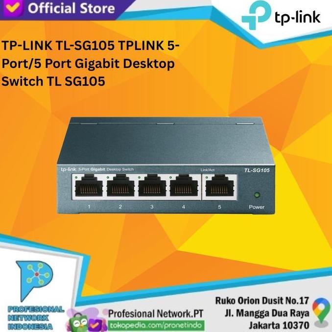 Tp-Link Tl-Sg105 Tplink 5-Port/5 Port Gigabit Desktop Switch Tl Sg105