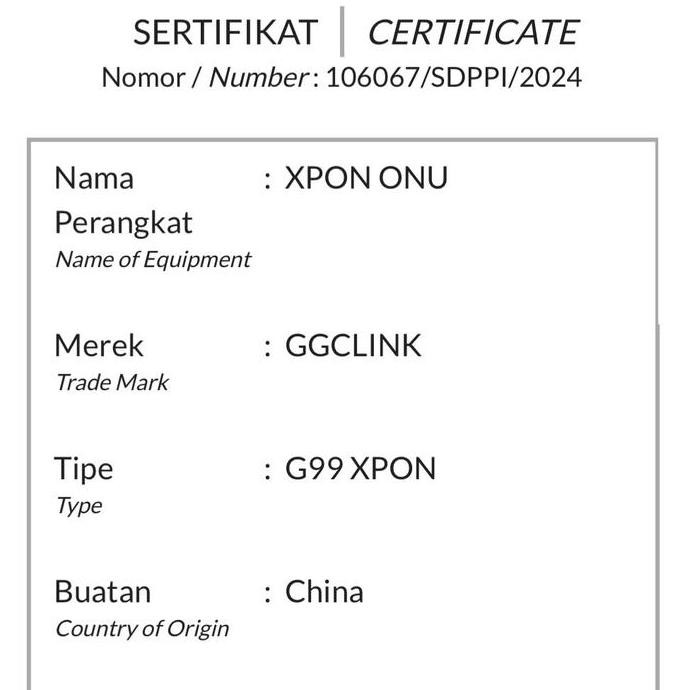 Ont Xpon Ggclink G99 Xpon New Baru Epon Gpon Onu Bukan Zte F663Nv3A