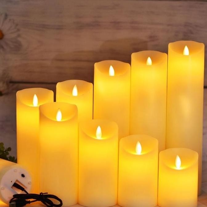 Lilin Led Api Bergoyang Model Charger