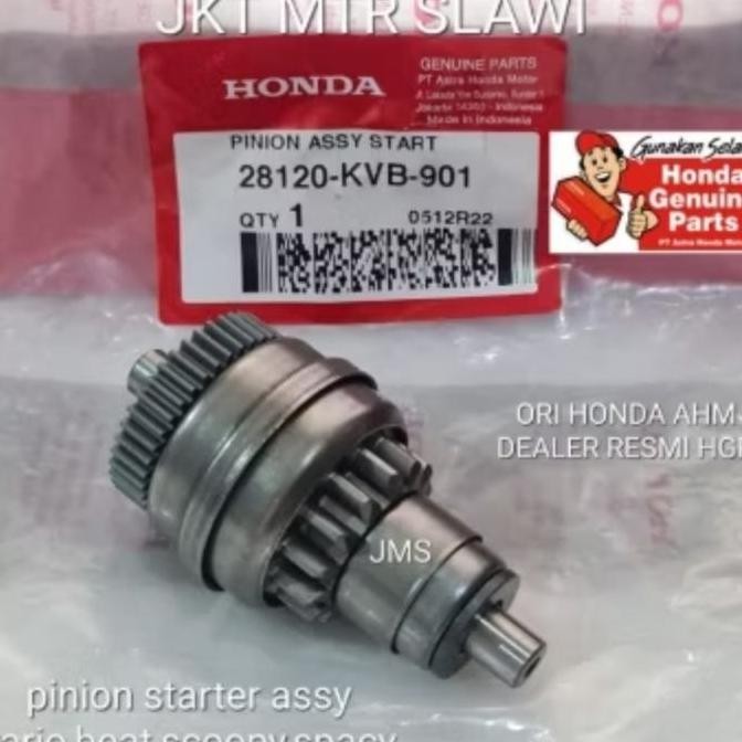 28120-KVB-901 pinion stater gigi pinion stater vario beat scoopy spacy karbu asli honda