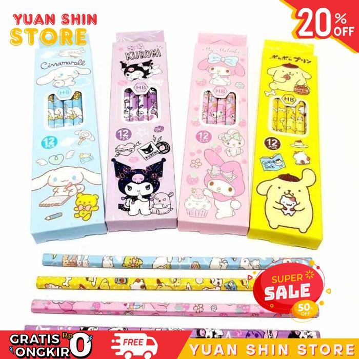 

PENSIL HB MOTIF KARAKTER PENSIL KOMPUTER FANCY SANRIO ISI 12 PCS JX-6603 / PENSIL KOMPUTER / PENSIL SEKOLAH ANAK / PENSIL MOTIF DIJAMIN GRATIS ONGKIR