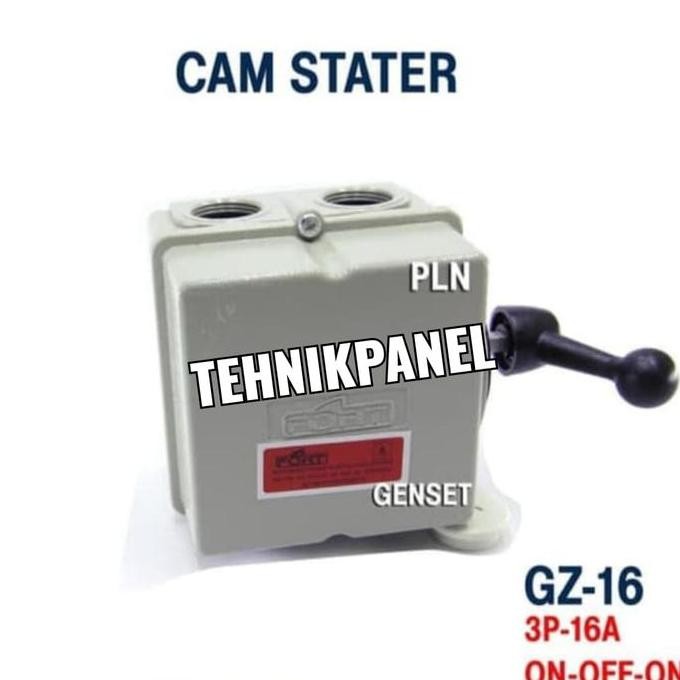 

Terlaris Cam Switch Gz 16A 3 Pole 16A Saklar Stater Pln-Genset On-Off-On
