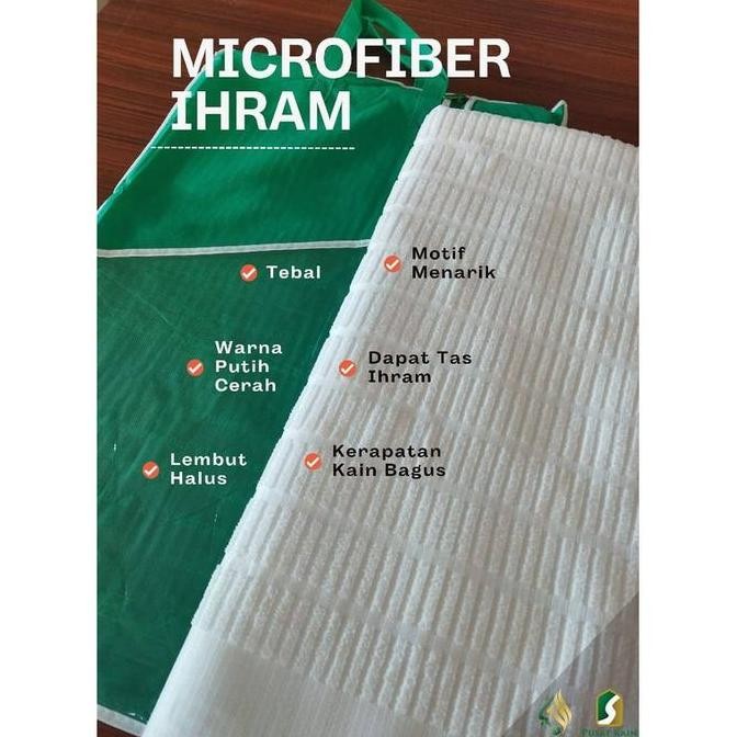 Kain Ihram Pria Dewasa Kain Ihram Microfiber Kain Ihram Premium Halus