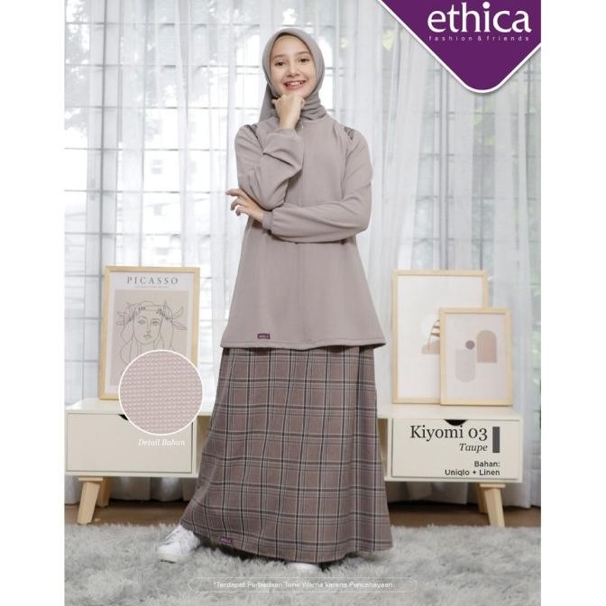 ETHICA - TERBARU STELAN ATASAN DAN ROK REMAJA KIYOMI 03 PINK TAUPE