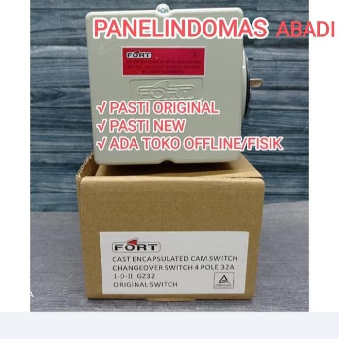

Terlaris Cos Cam Switch Gz-32 32A Cam Stater Pln Genset On-Off-On Fort Gz32
