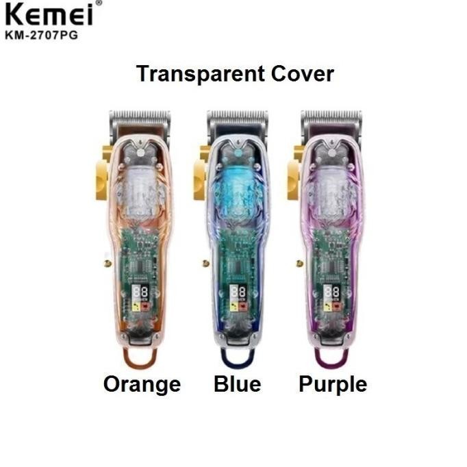 Terlaris Kemei Km-2707 Pg Electric Hair Clipper - Alat Cukur Pencukur Rambut