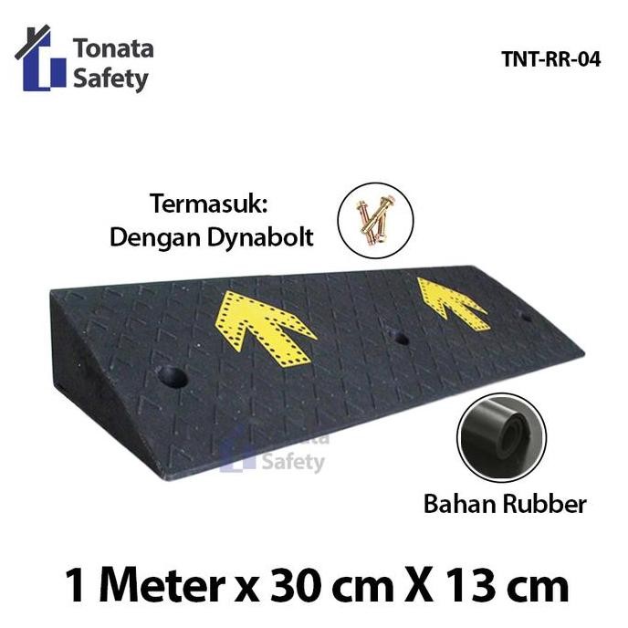 

Terlaris Rubber Ramp / Tanjakan Karet Miring / 100 X 30 X 13 Cm