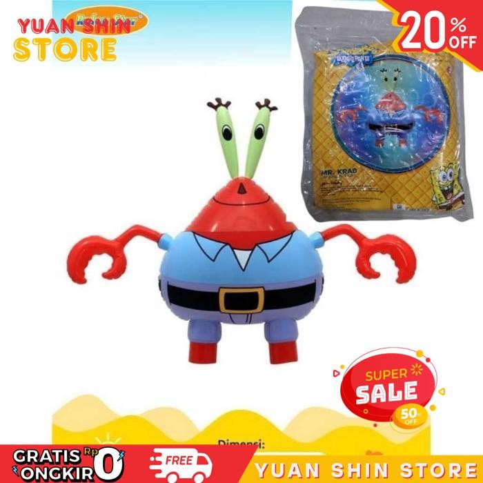 PROMO MAINAN BALON TIUP KARAKTER SPONGEBOB / MAINAN KARAKTER SPONGEBOB / BALON ULANG TAHUN ANAK / BA