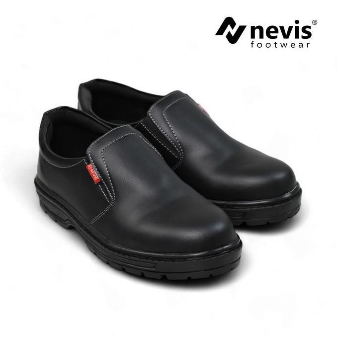 

Terlaris Nevis Asgard - Sepatu Safety Slip On Pria Original Ujung Besi Kerja Proyek Lapangan Sefty Shoes Boots Hitam
