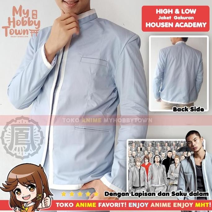 Promo Blazer Jaket Anime Gakuran Crows Zero Worst Housen Academy Cosplay