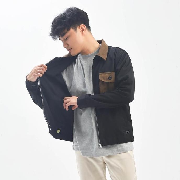 Grosir Nookly - Work Jacket Morgan 2.0 Black Chore Jaket Pria