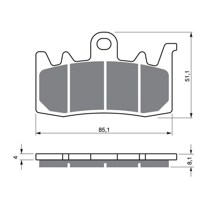 Kampas Rem Depan BMW GS R 1200 GS GS1200 R1200GS SBP900