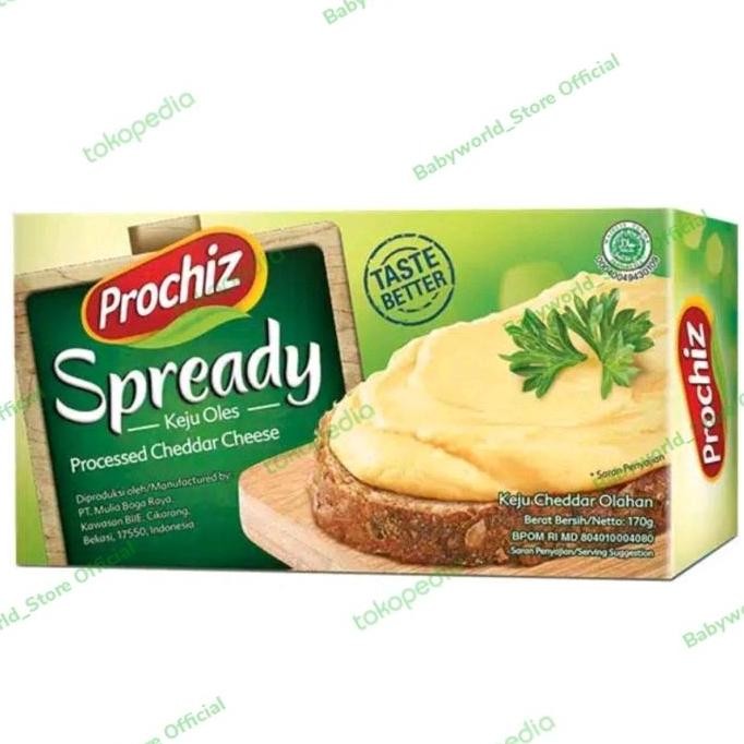

Murah Prochiz Spready Keju Oles Cheddar Cheese Olahan 160Gr