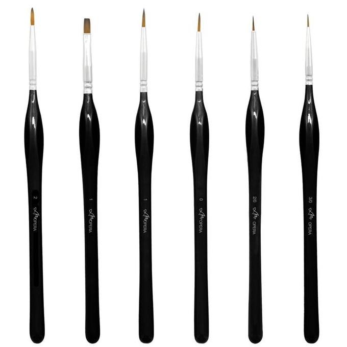 

ready OPERA Micro Detail Paint Brush Set, 6 Tiny Professional Brush