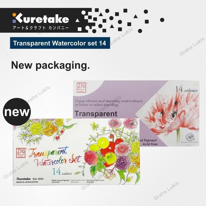 

ready Kuretake Zig Transparent Watercolor set 14