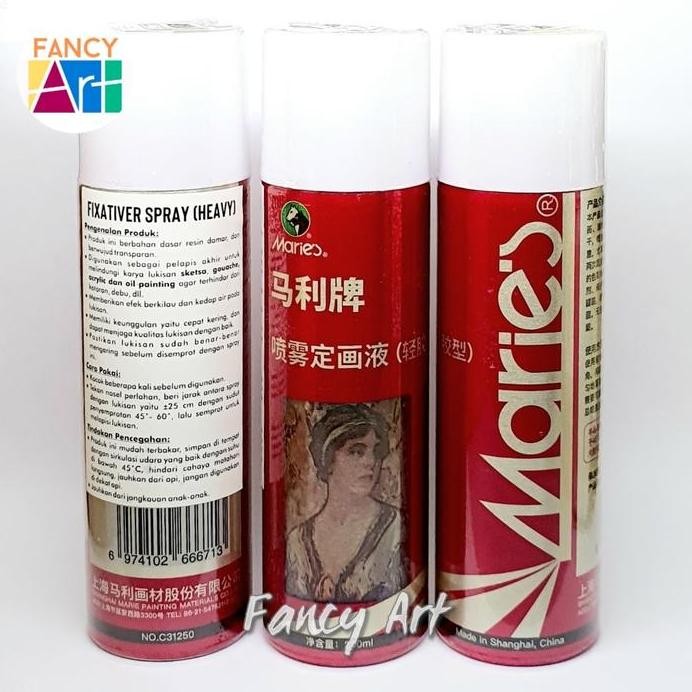 

ready Maries Aerosol Fixative Spray Varnish Sketch Acrylic Gouache Oil Painting