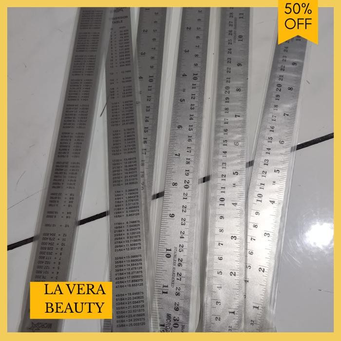 

PENGGARIS / GARISAN BESI STEEL RULER 30 CM HEMAT