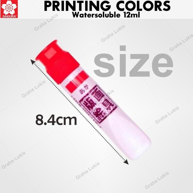 

ready Sakura Watersoluble Printing / Cat Karet Lino 12ml