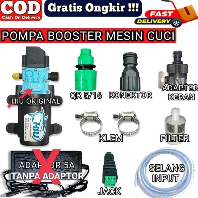 Sale Paket Lengkap Pompa Booster Mesin Cuci/ Pendorong Air Mesin Cuci