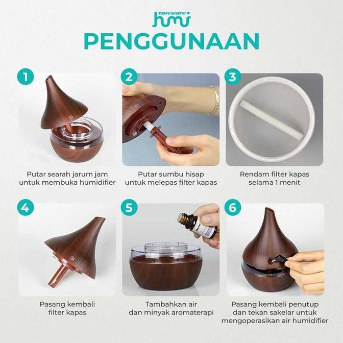 Y&T Air Humidifier Diffuser Pengharum Uap Aromaterapi Kabel Ruangan Kamar LED Listrik Elektrik Model