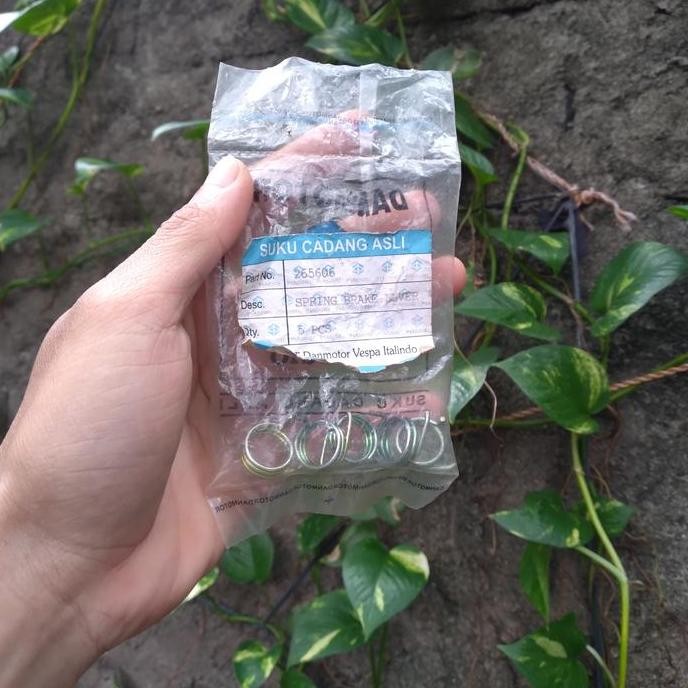 Spring Brake Lever / Per Handle Danmotor Biru Orinal NOS Vespa Corsa