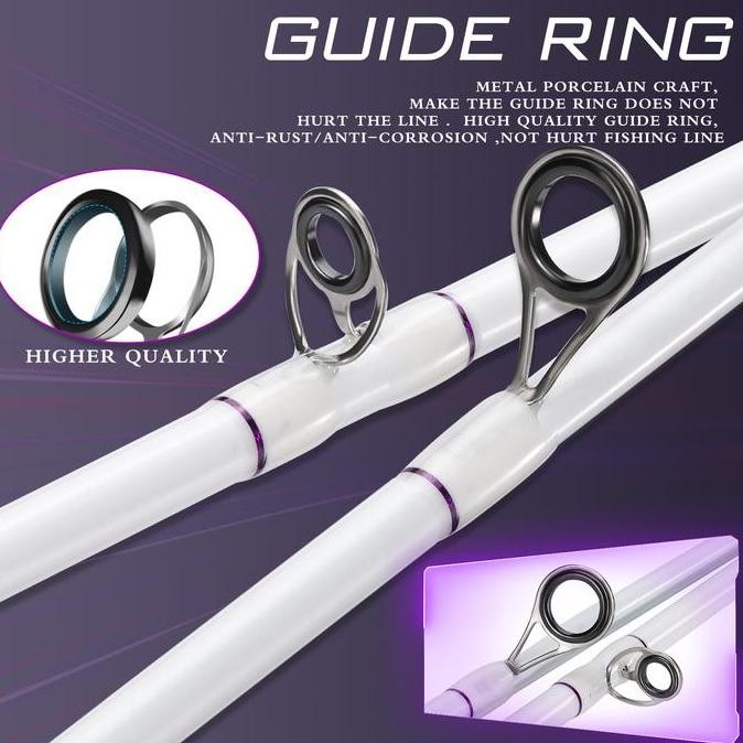 Sougayilang [Cod] Set Lengkap Pancing 2 Bagian Joran Pancing Putar 1.8M Dan Rasio Roda Gigi 5.0:1/5.