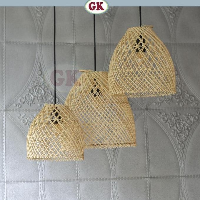 Sale Lampu Gantung Meja Makan Cafe Resto Rotan Kombinasi Rf98