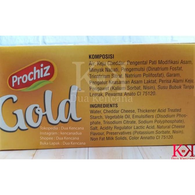 

Promo Cheese Keju Prochiz Gold Cheddar 2 Kg Block Processed Cheddar Cheese