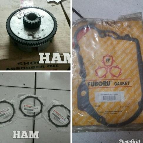 kampas kopling l2g l2s dan rumah kopling dan paking kopling