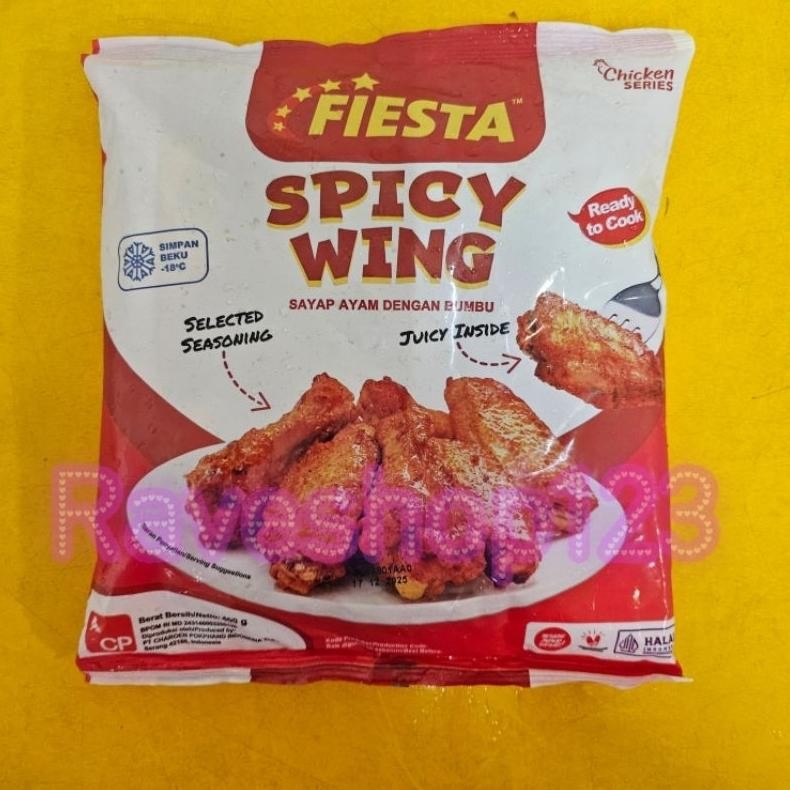

Original Fiesta Spicy Chicken Wings 400Gr | Sayap Ayam Pedas Frozen Halal