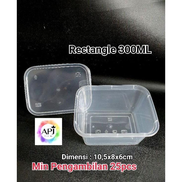 Thinwall Rectangle 300Ml Kotak Makan 300Ml Thinwall Mini 300Ml Kotak Sauce