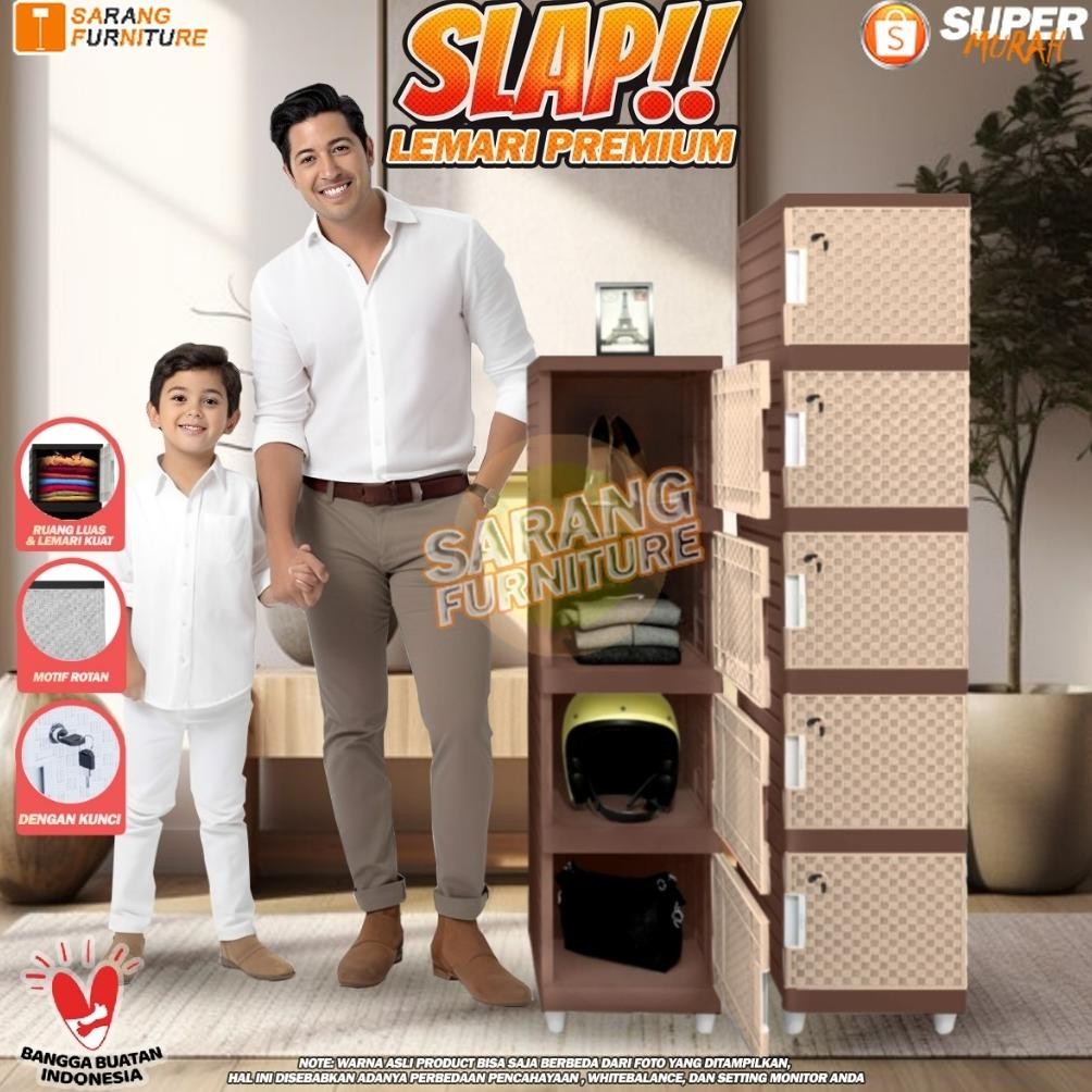 LEMARI PAKAIAN MINIMALIS KINGDOM SLAP KINGDOM SLAP SUSUN LEMARI PLASTIK LEMARI BAJU LEMARI ROTAN LEM